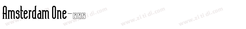 Amsterdam One字体转换